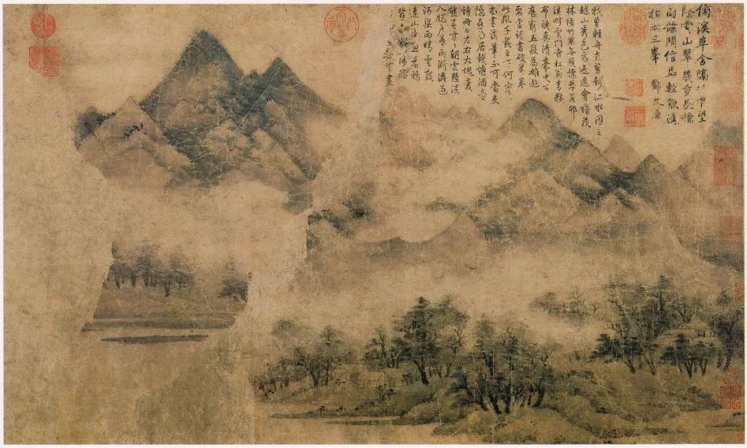 高克恭是元代著名的山水画家,擅长山水和墨竹,艺术上与赵孟頫齐名