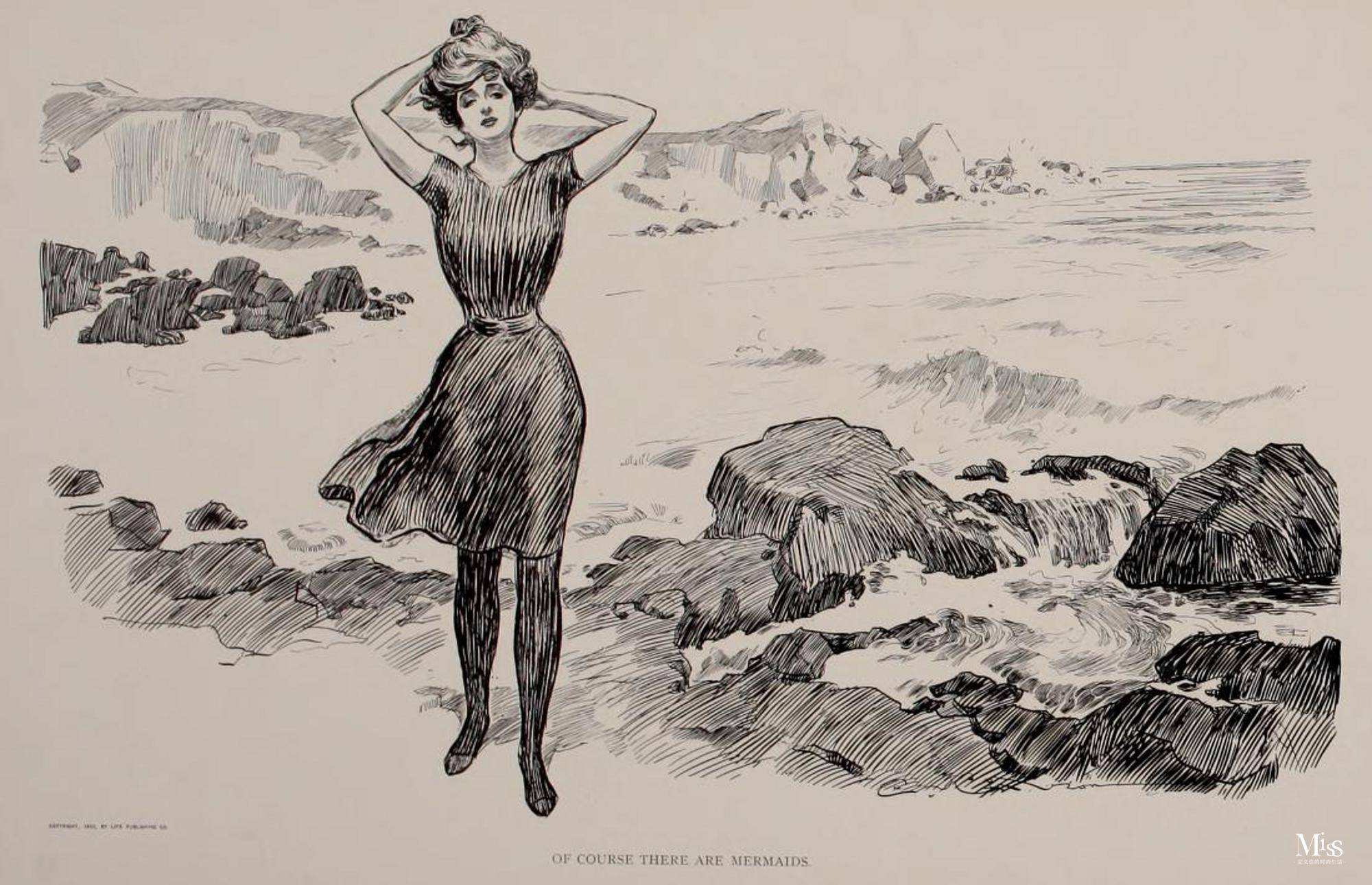 《生活》雜誌的插畫家charles dana gibson用他的封面插圖震撼了女性