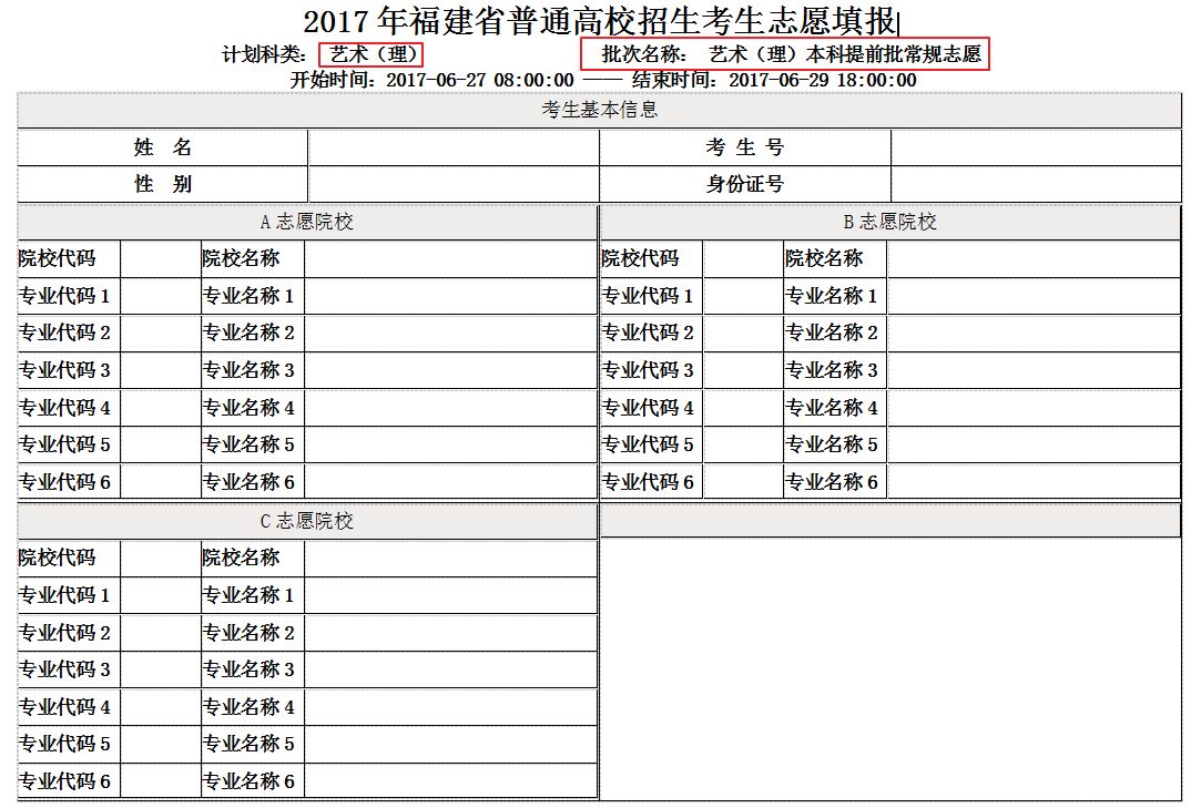 志願填報表長什麼樣?完整版下載!