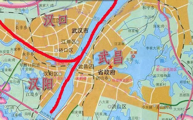 原本是三个独立的城市,这三个城市都有很高的知名度,它们是武昌,汉口