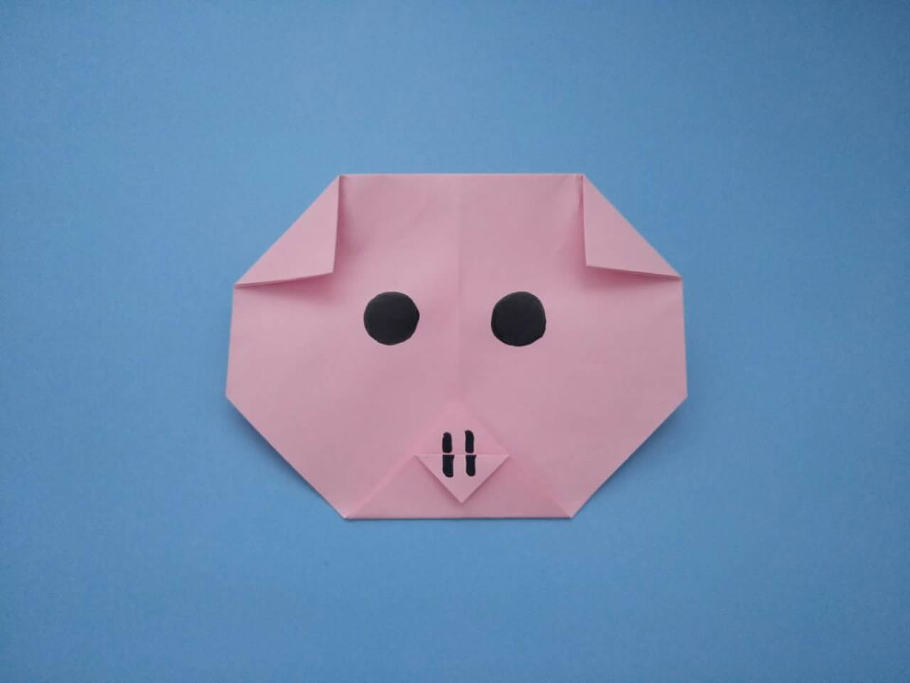 中班美术折纸小猪教案图片