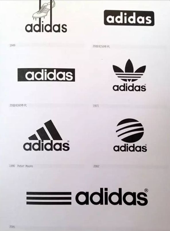 阿迪达斯所有logo图片