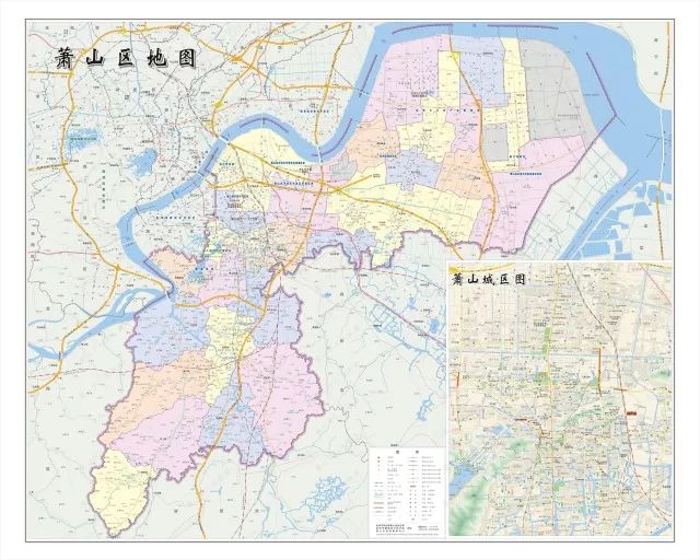 杭州萧山区街道划分图图片