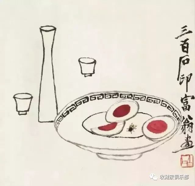 齐白石画粽子国画图片