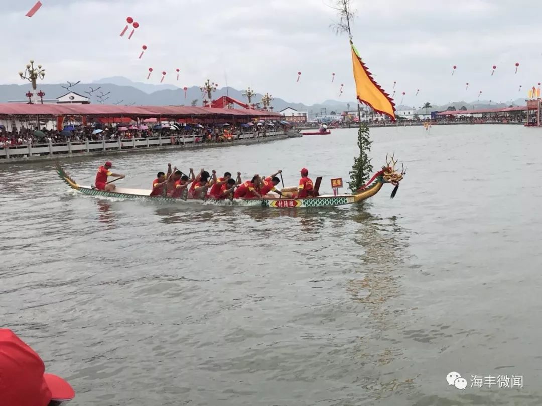 海丰联安陂阳村举办端午龙舟赛,第一名竟然是