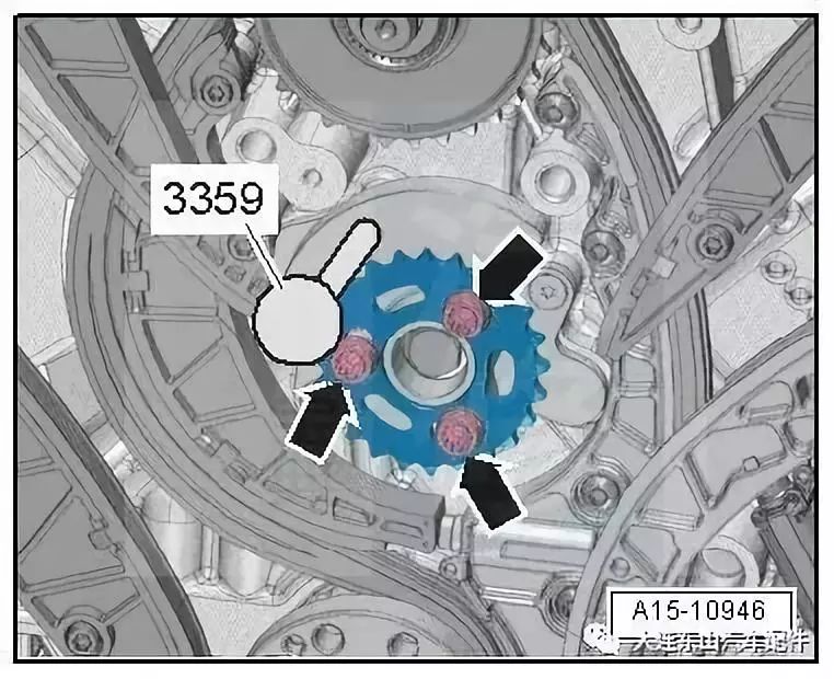 奥迪a6l正时皮带安装图图片