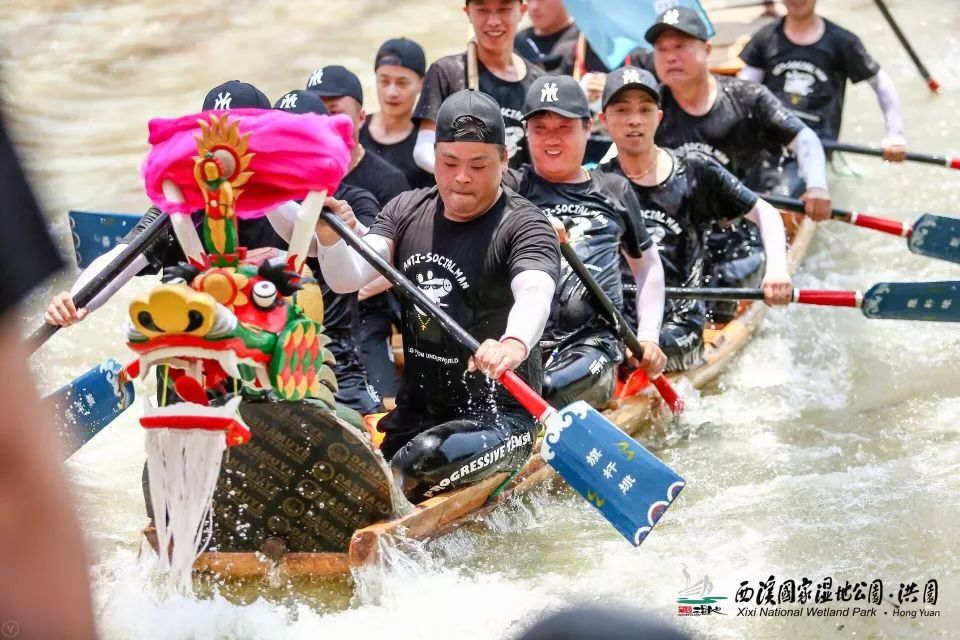 今天的西溪湿地洪园很热闹2018杭州西溪龙舟文化节开幕