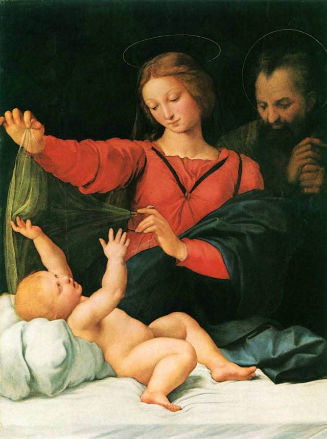 《西斯廷圣母(the sistine madonna,1513年-1514年,收藏于德国