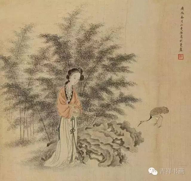 陆小曼仕女图专辑/现当代人物画精选[第12集](24幅)