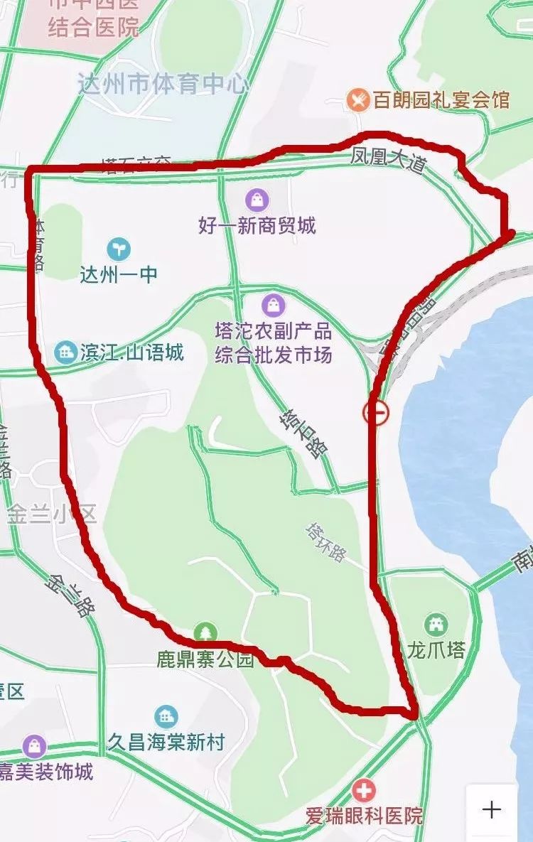 通川区八小(金兰校区):文家梁凤凰大道68号起沿凤凰大道至塔石路通往