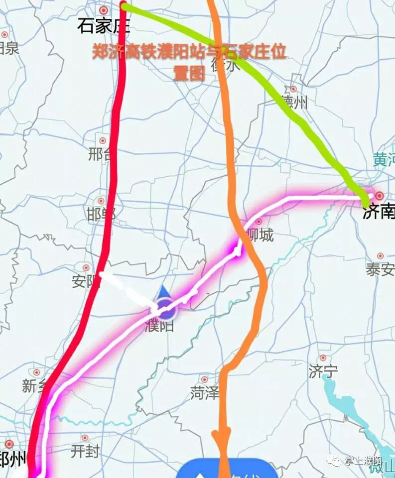 濮阳高铁路线地图图片