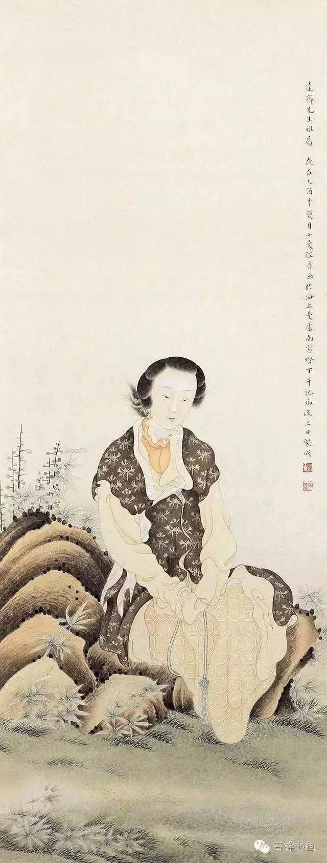 陆小曼仕女图专辑/现当代人物画精选[第12集](24幅)