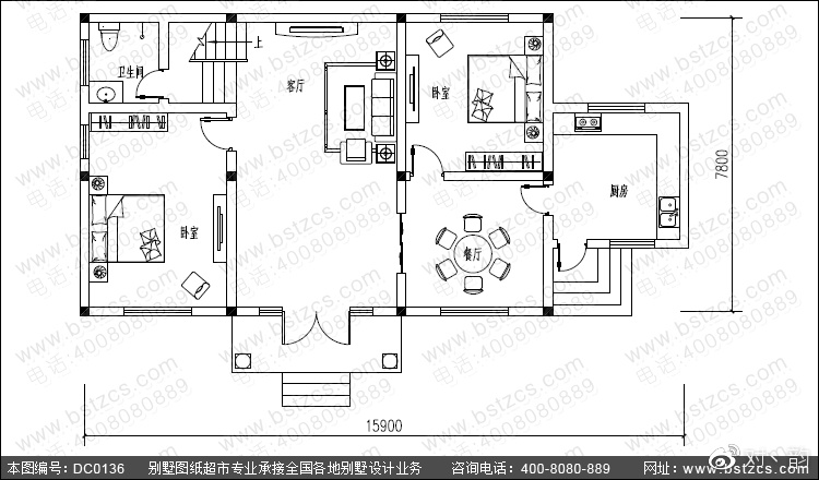 二層農村自建房屋設計效果圖及施工圖