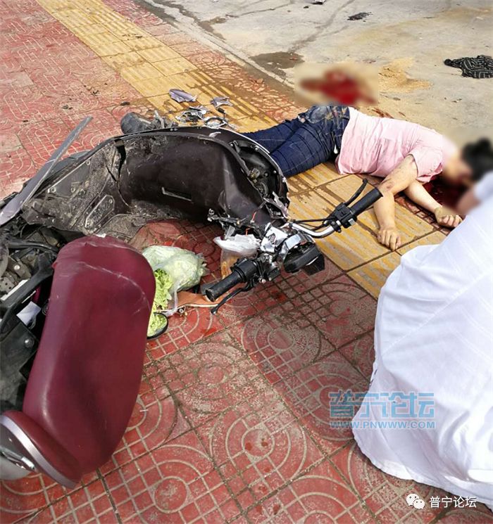 广州电动车司机死亡图片