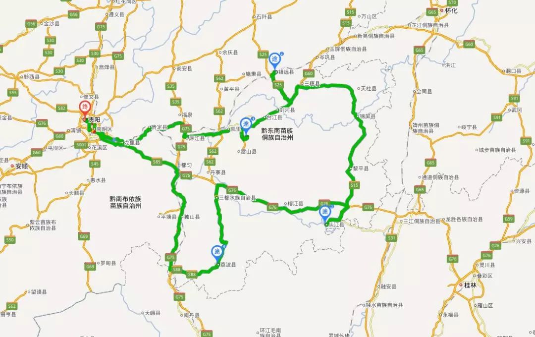 荔波至环江高速线路图图片