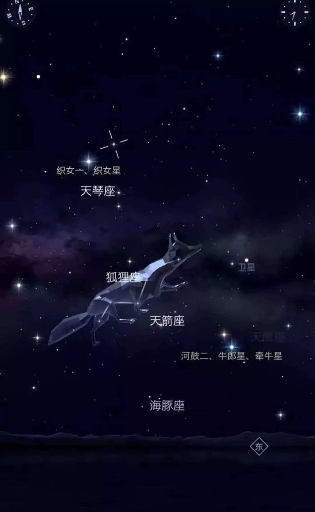 牛郎星和織女星隔著銀河遙遙相望除了這兩顆有名的亮星外,在銀河當