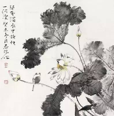 霍春陽花鳥畫教學——菊花,牡丹,荷花的畫法