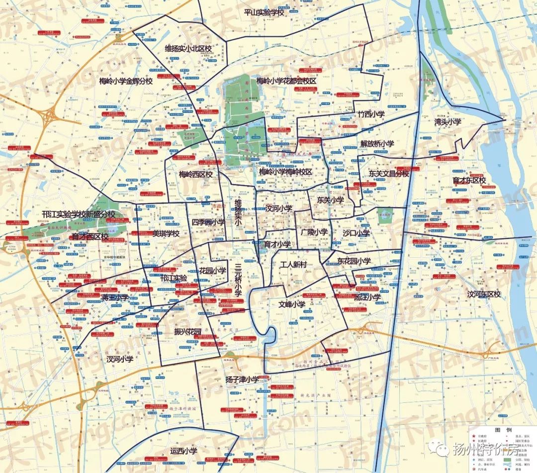 快看2018揚州公辦小學施教區劃分出爐今年變化是