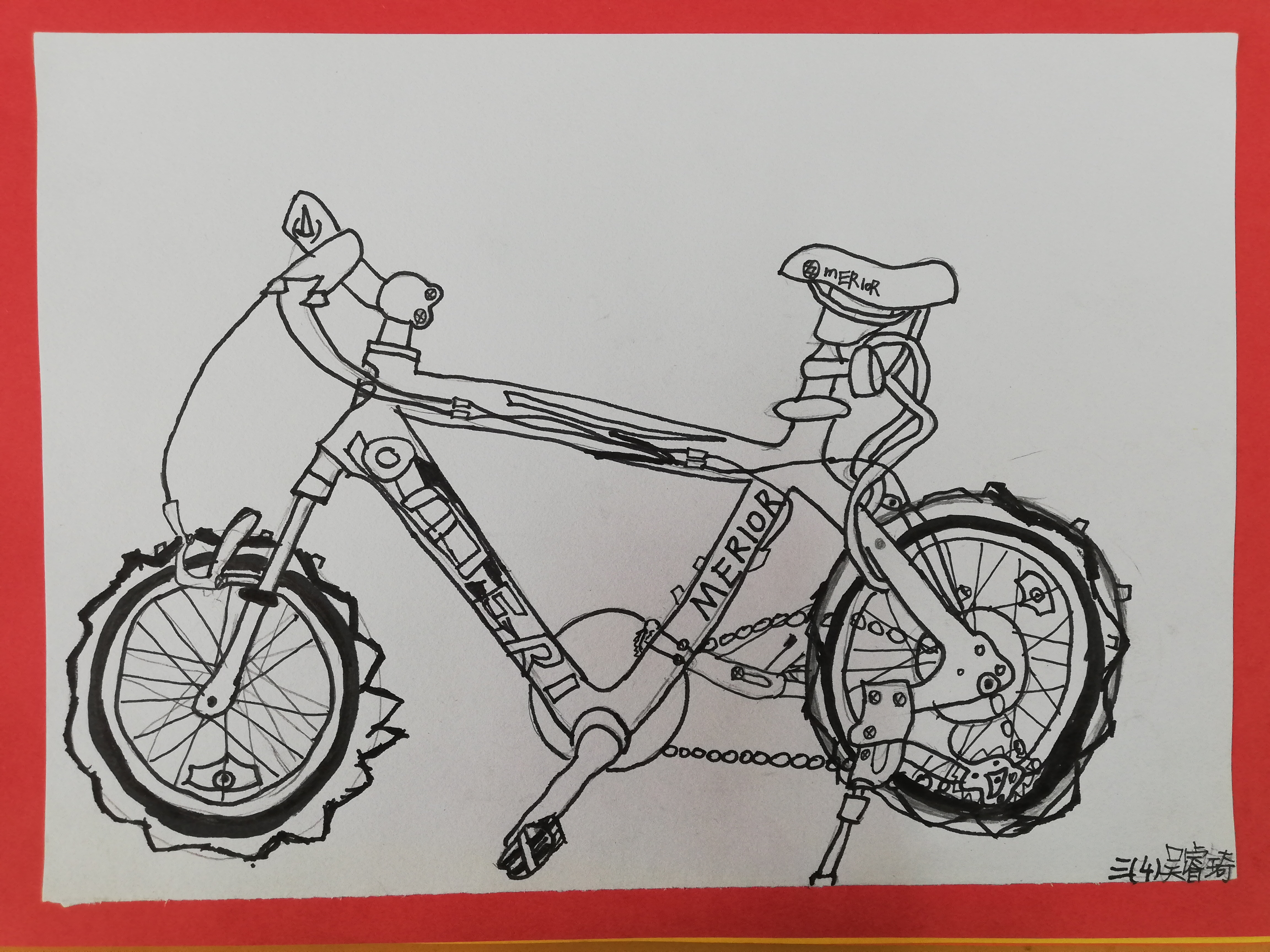 通过本课学习孩子们了解所画自行车各部位的基本构造,款式特点,学习并
