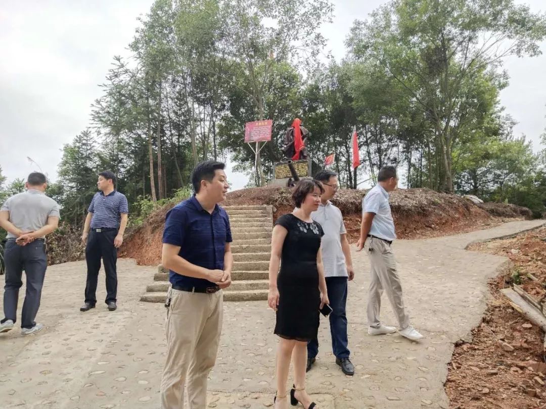 颜红霖一行来到了裴梅镇龙港村,首先在万年龙会山旅游发展有限公司