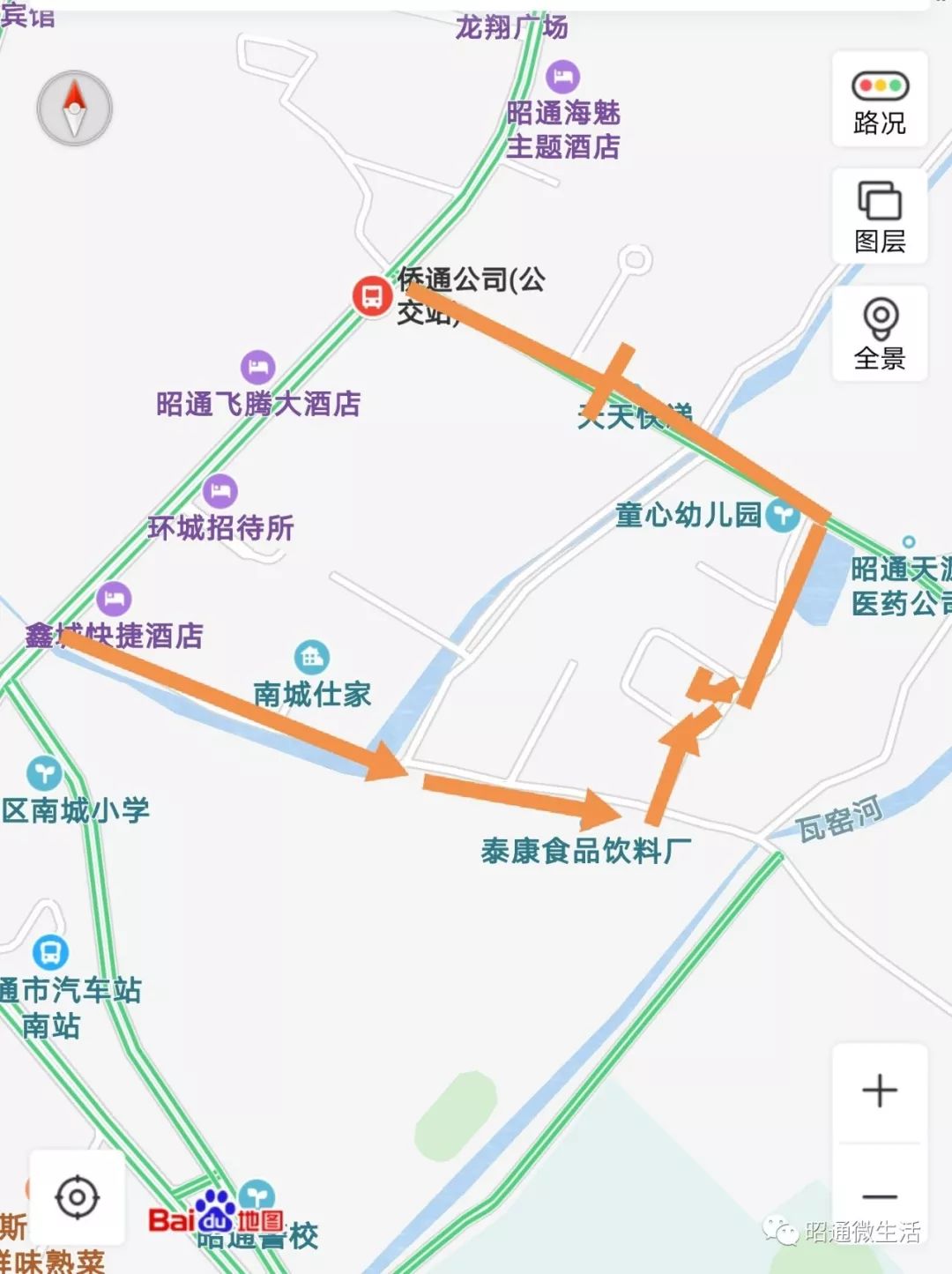 从环城东路,有两条路可以到达,一个就是老乔通公司这个巷子,一个就是