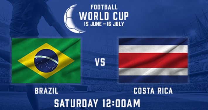 6月22日世界杯临场推荐巴西vs哥斯达黎加