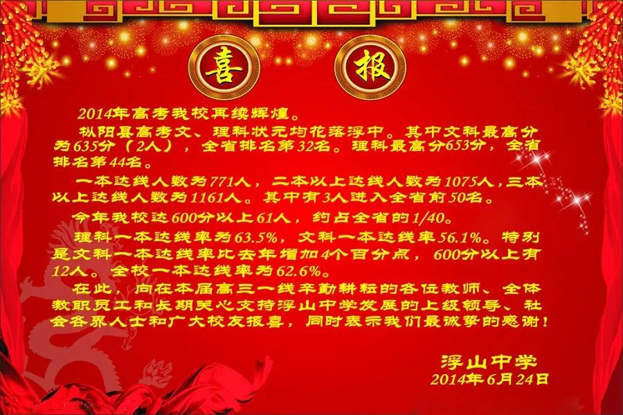 桐庐中学高考喜报2020图片