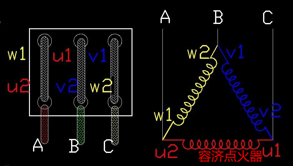 37kw电机接线方式图片