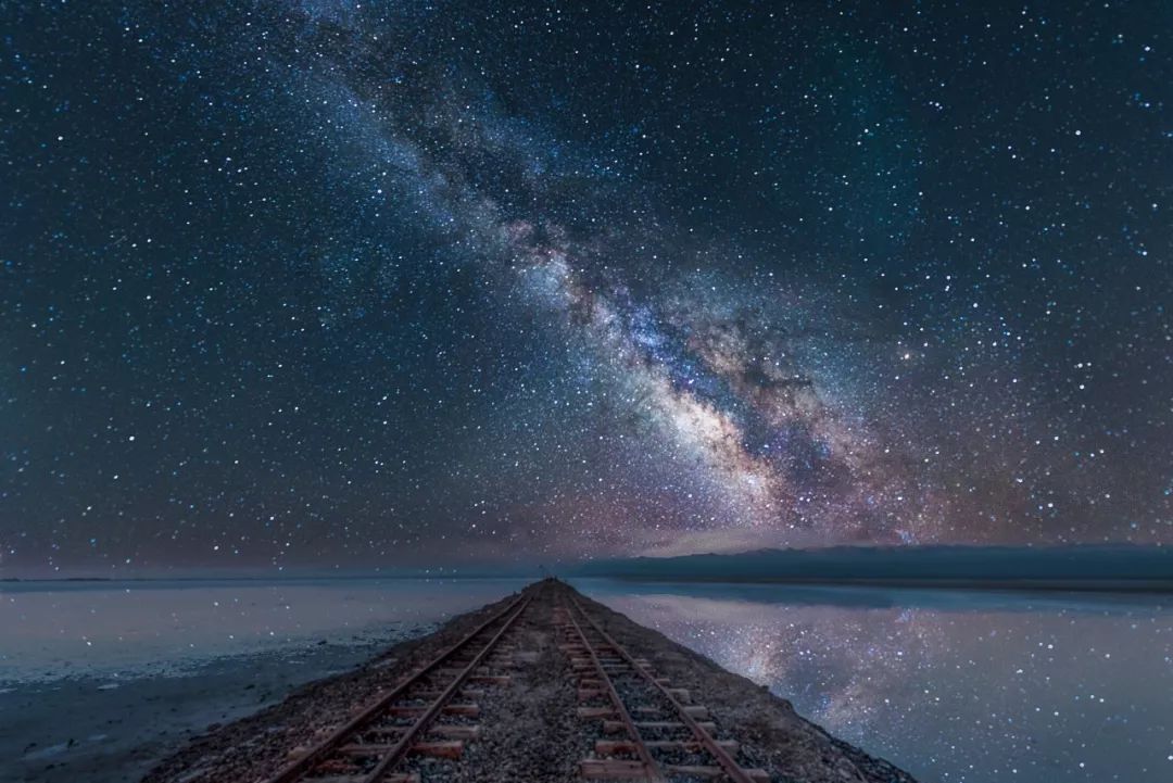 天空之镜茶卡盐湖星空图片