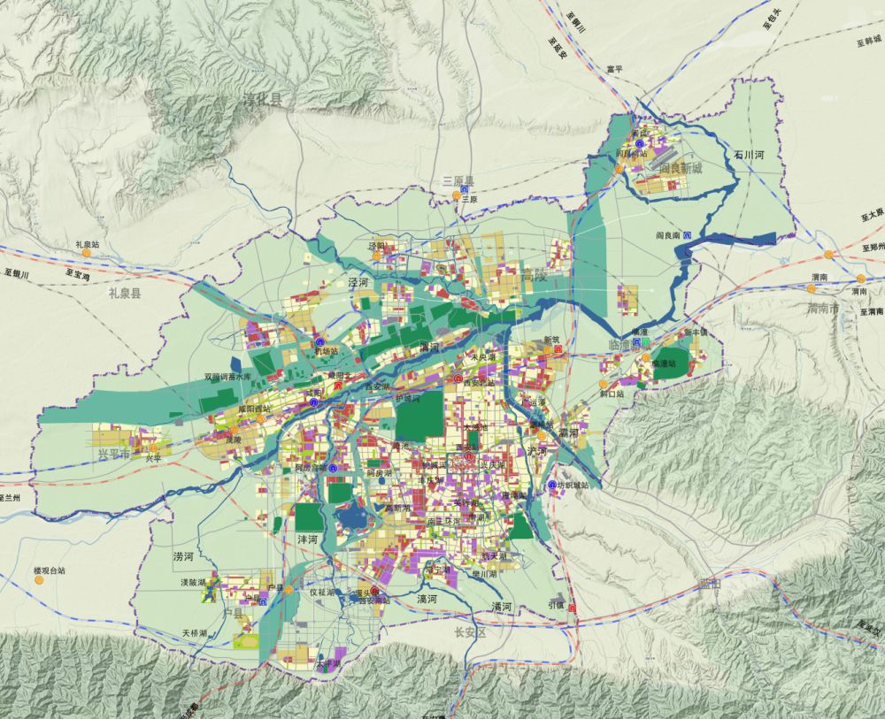 西安2030年城市规划图片