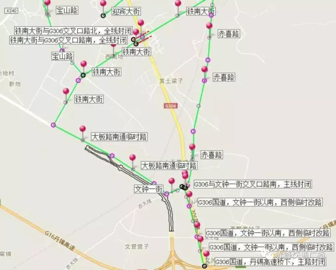 赤峰中环路线图图片