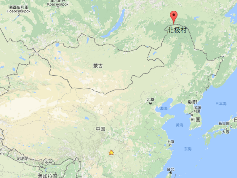 黑龙江北极村地图图片