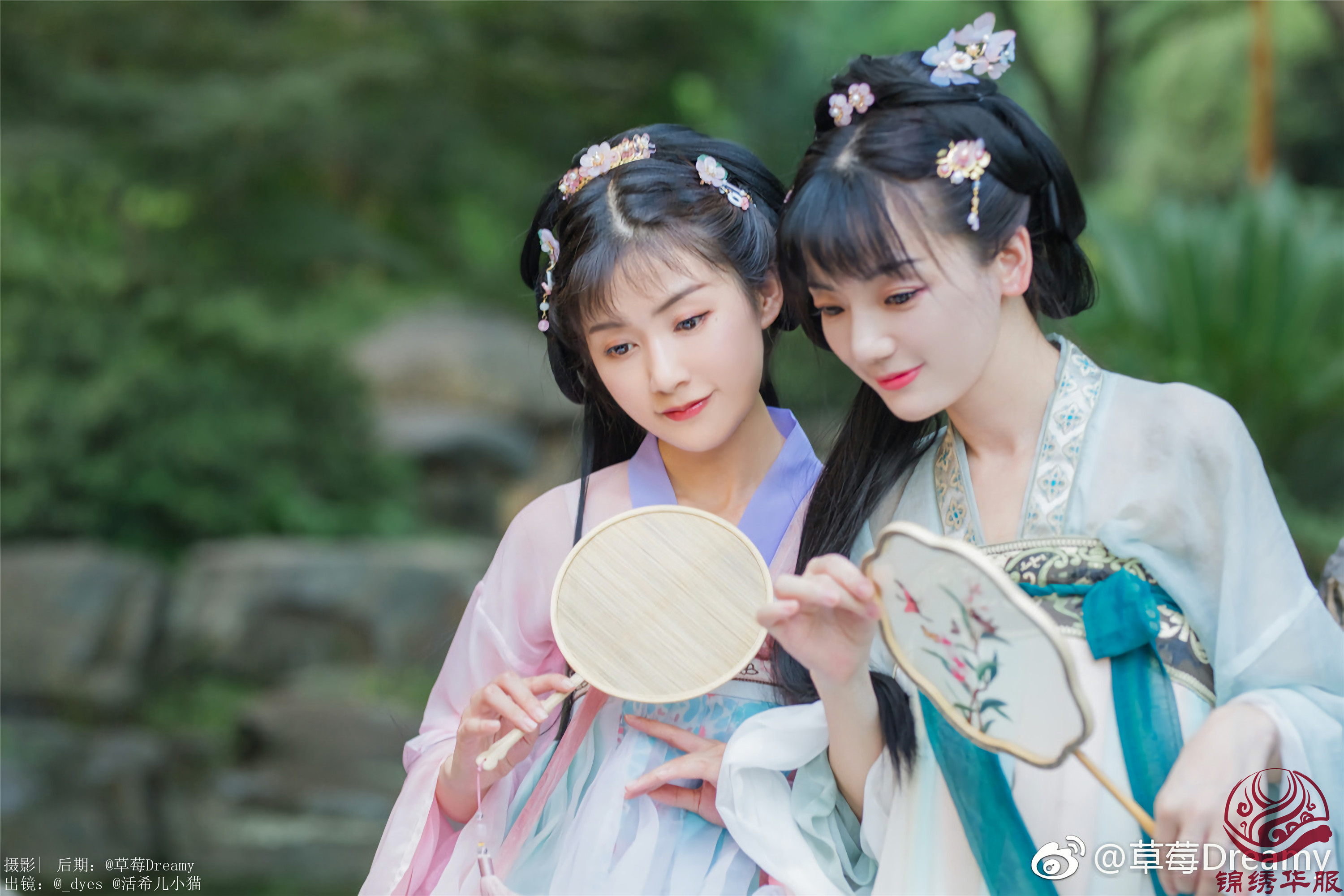 汉服写真-汉服两姐妹,展华夏服饰之美,庆佳节端午之意