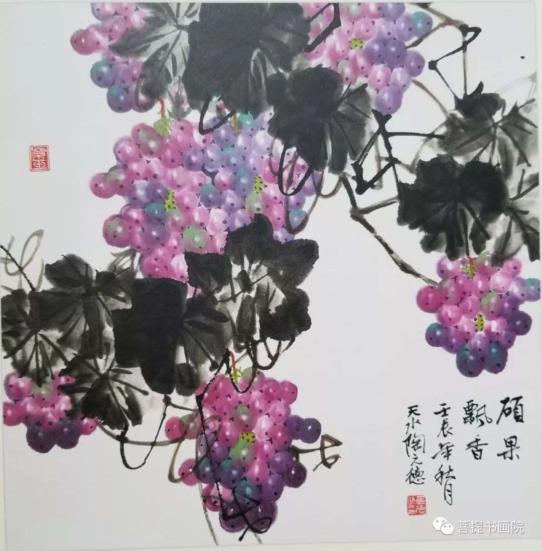 天水知名书画家陶元德国画花鸟作品推介一