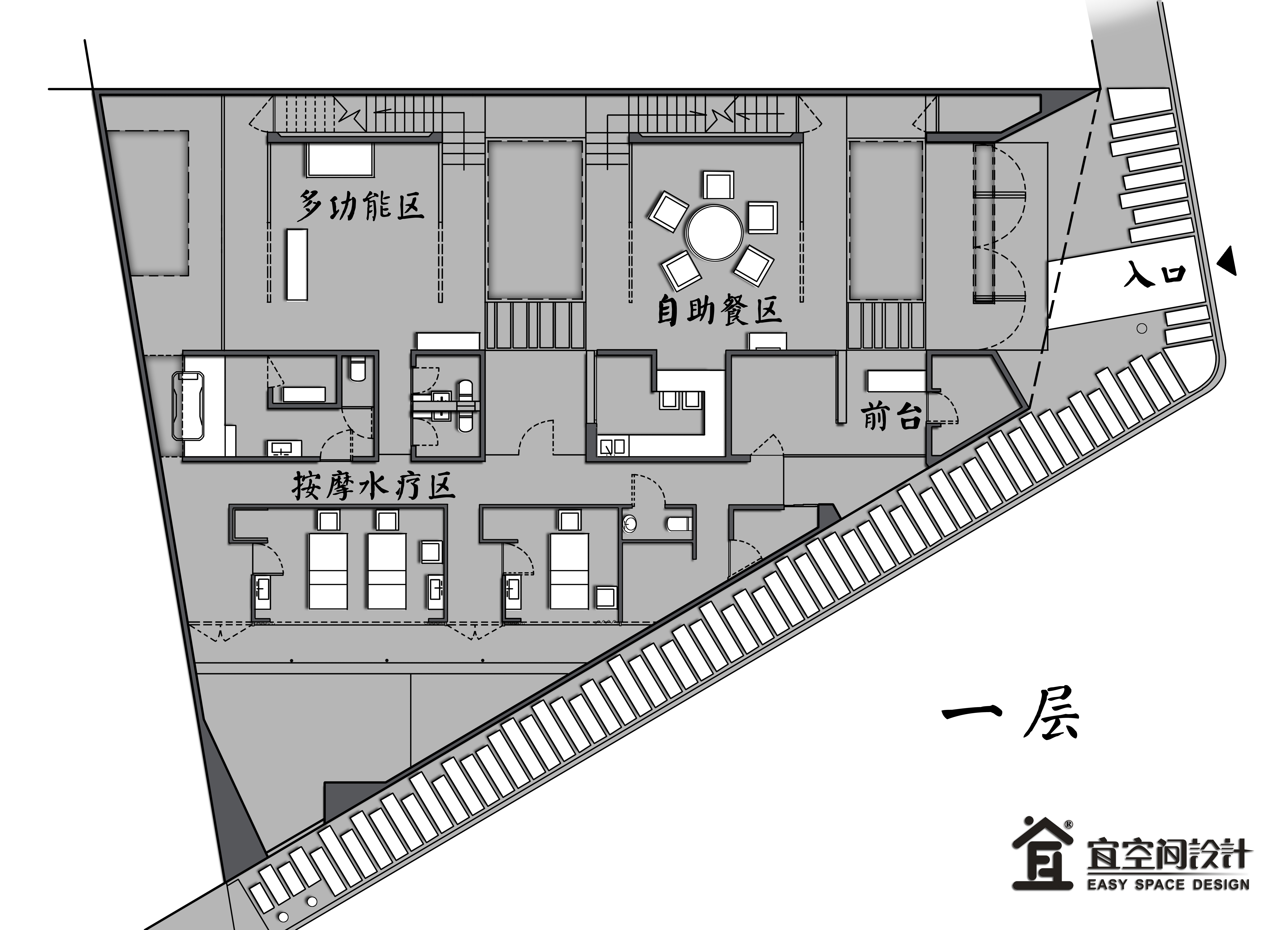 户型图项目面积:418㎡项目:水疗瑜伽馆项目信息今天要说的这个会所