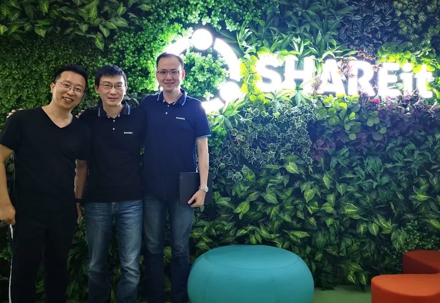 《壹观察》创始人宿艺与shareit ceo 仇俊,coo王超(jacky)