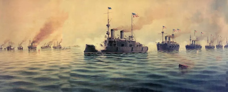 美国海军首次重大海战:在菲律宾彻底击溃西班牙舰队