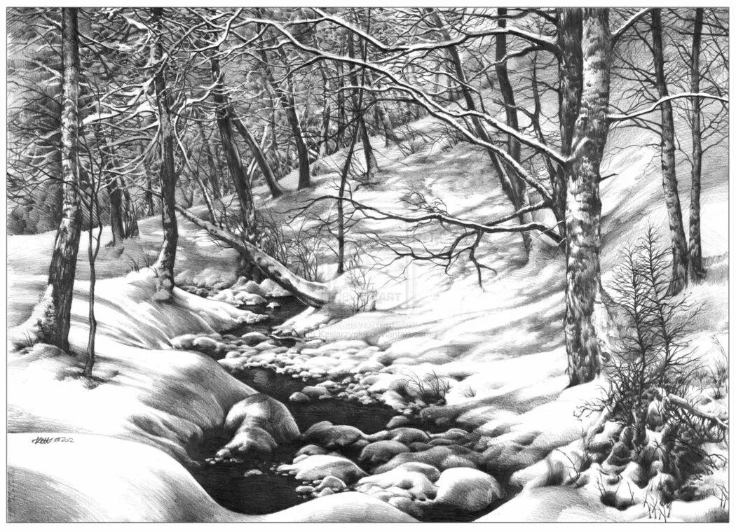 已置身于白雪茫茫的世界白雪皑皑,银装素裹的雪景画功没有几十年的