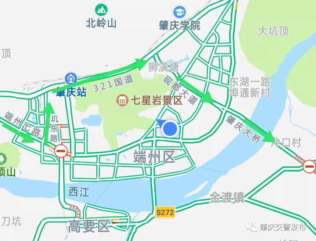 肇慶司機們注意啦!321國道火車站綜合體站前隧道今起單邊雙向通行!