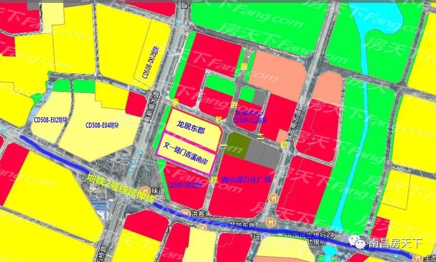 地鐵2號線延線萬達廣場高鐵東站南昌解放路商圈格局正逐步形成