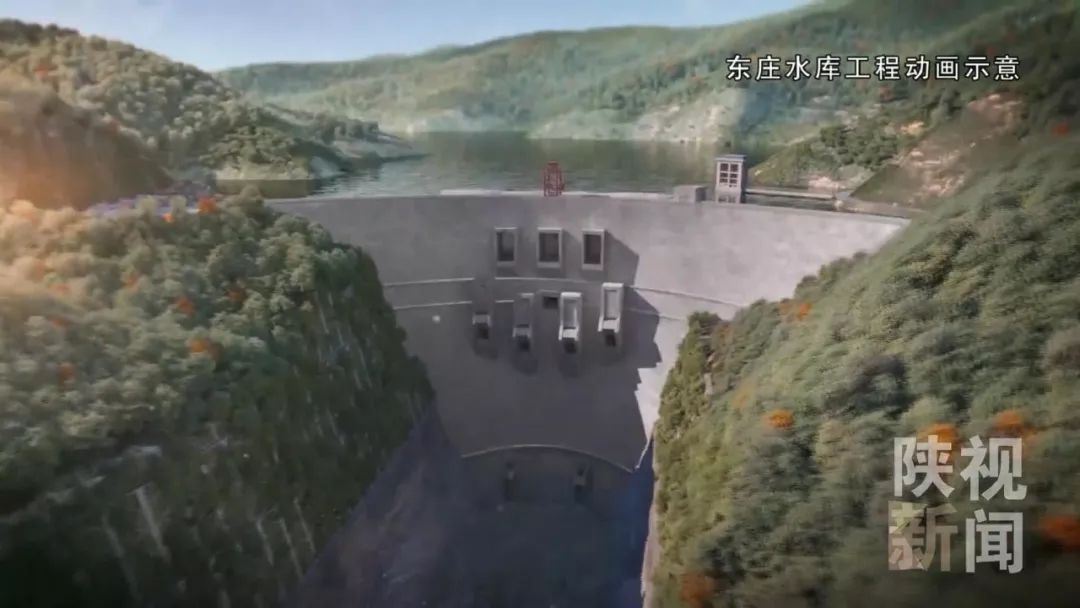 厉害了东庄水库集防洪减淤供水发电生态改善于一体陕西三峡全面开建