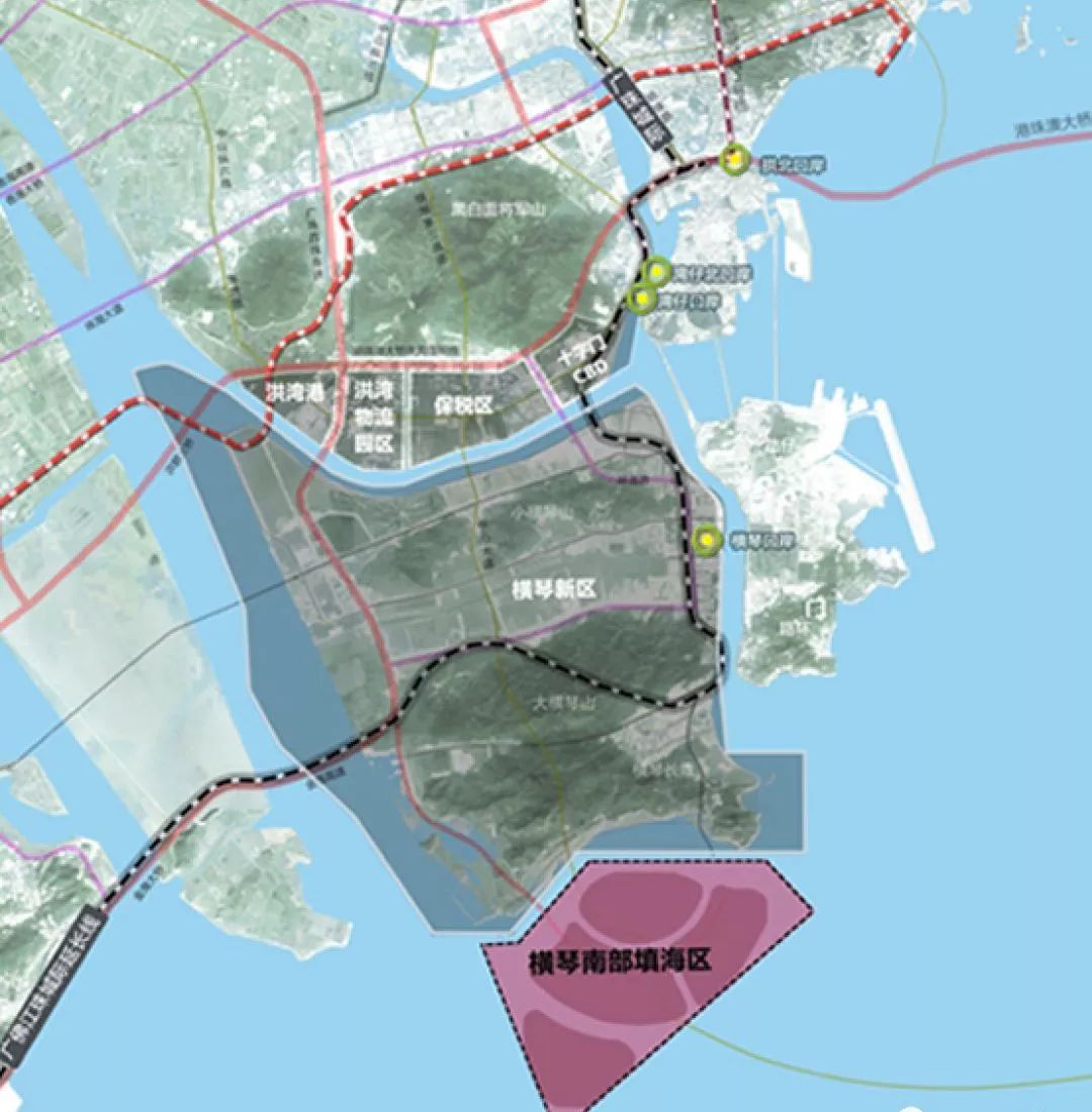 珠海市地图横琴图片