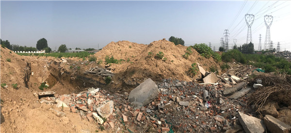 记者调查:通州台湖镇大量掩埋拆迁建筑垃圾污染环境