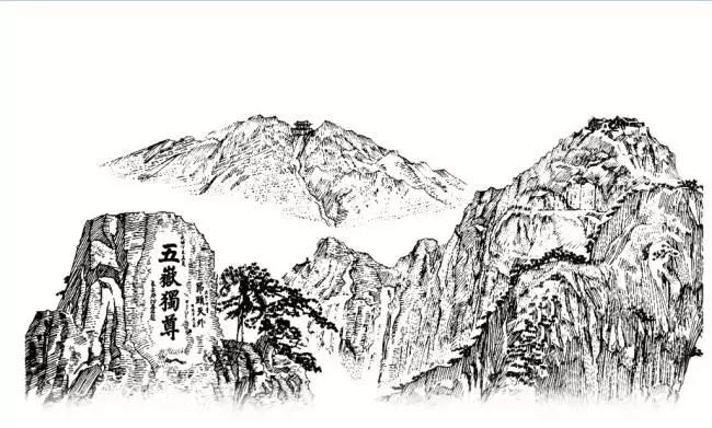 6到7岁泰山简笔画图片