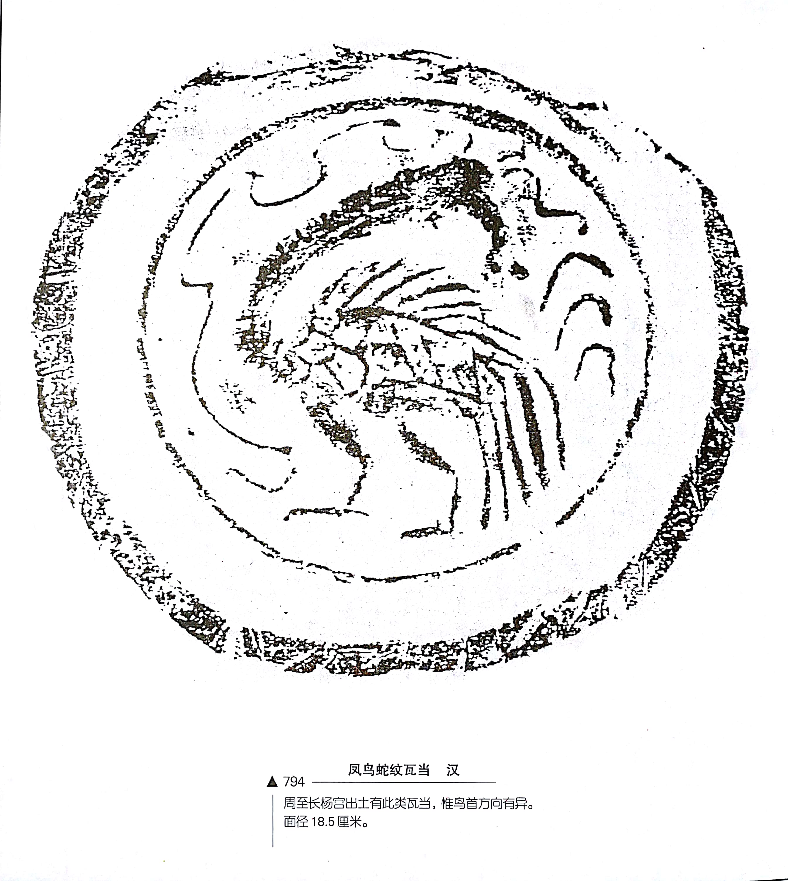 《中国瓦当艺术》之长杨宫瓦当