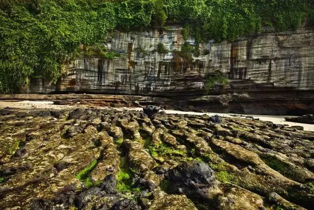 "穹窿如冠"而得名的冠头岭雄峙北部湾畔,北海市西南尽端,俯瞰古珠池