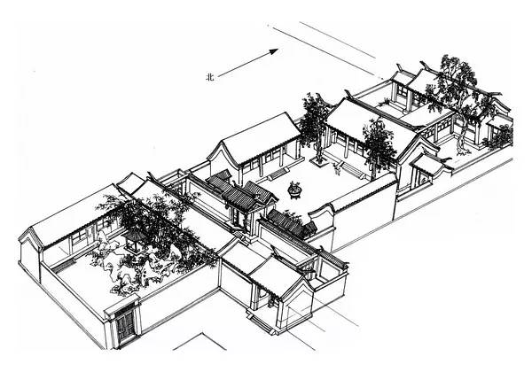 宋朝院落平面图图片