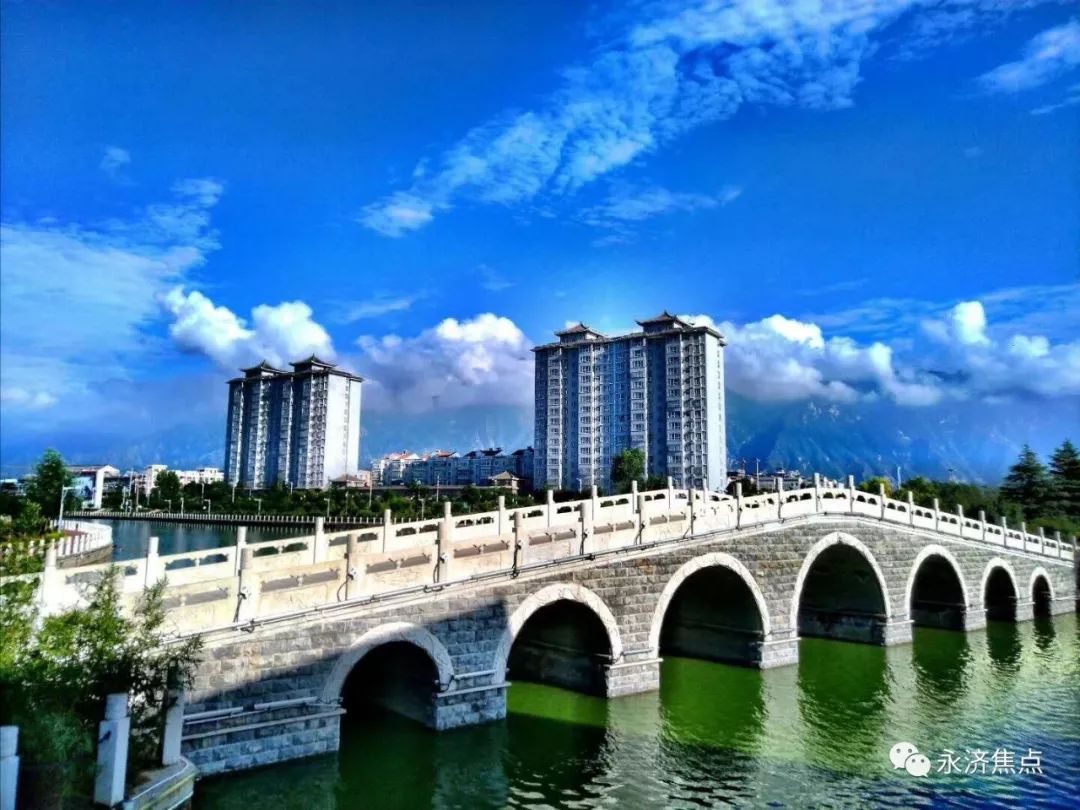 永济滨河公园图片