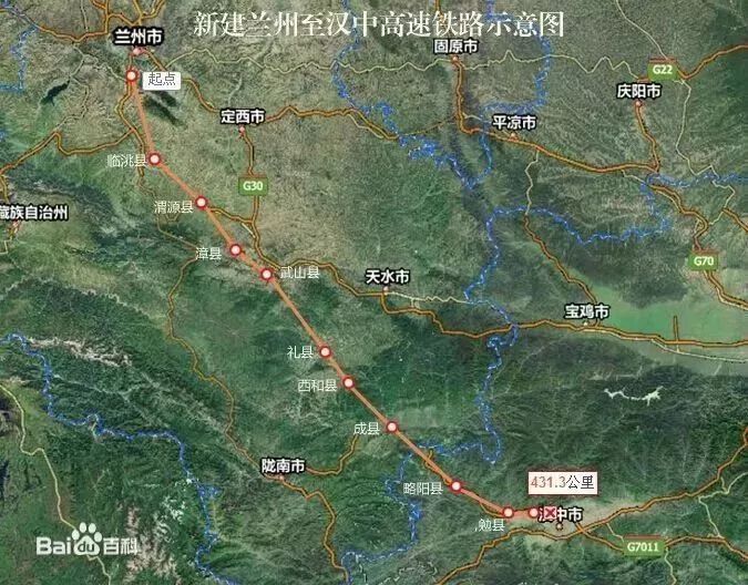 天水到陇南高铁线路图图片