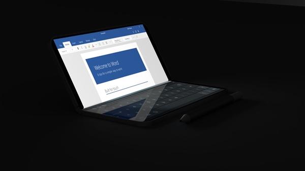Surface折叠手机概念设计：展开后变身笔记本和游戏机